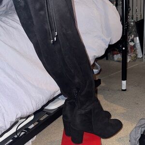 Catherine Malandrino Black Over the Knee Boots